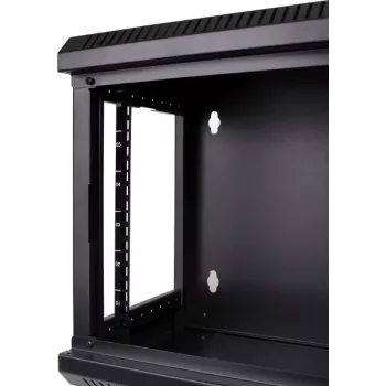 GETFORT WGF06-33EH-WGB 10 collu 6U sienas stiprinājuma skapis 300x300mm melns