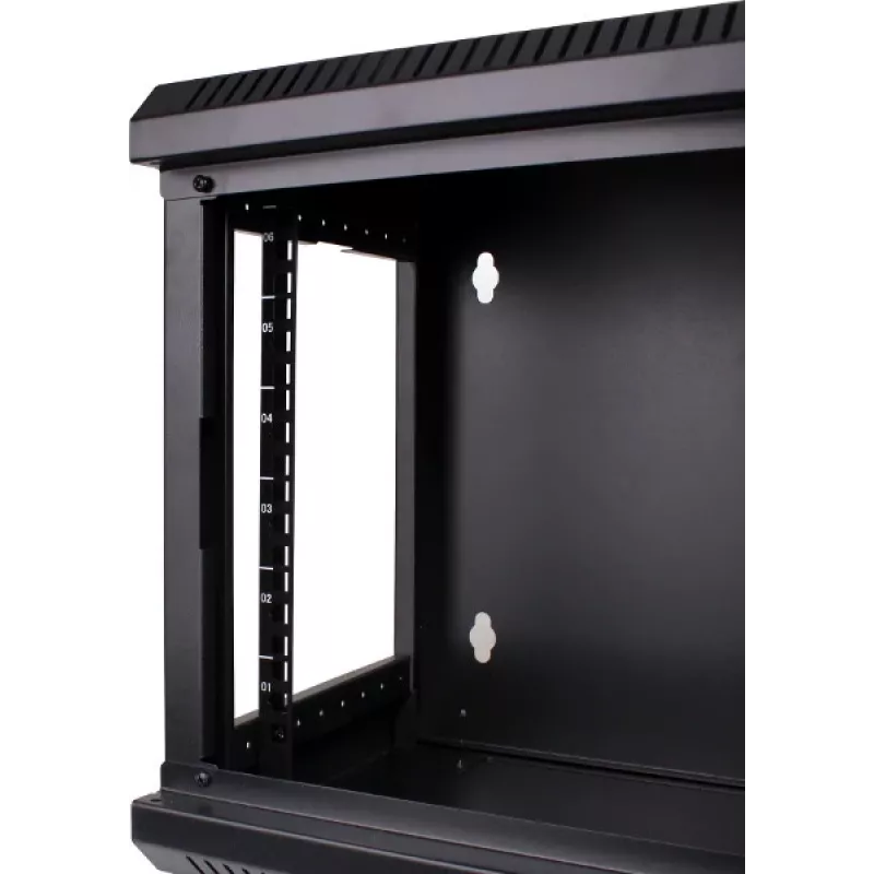 GETFORT WGF06-33EH-WGB 10 collu 6U sienas stiprinājuma skapis 300x300mm melns