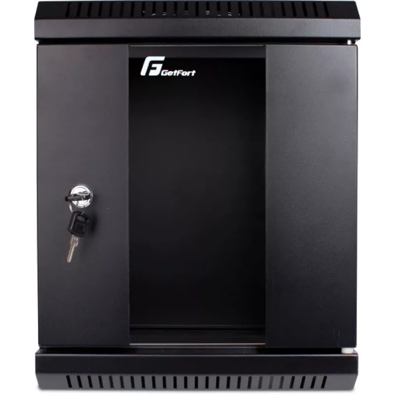 GETFORT WGF06-33EH-WGB 10 collu 6U sienas stiprinājuma skapis 300x300mm melns