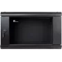 GETFORT ECO v2 19 inch 6U 600x450 sienas stiprinājuma skapis, melns