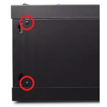GETFORT ECO v2 19 inch 9U 600x450 Sienas stiprinājuma skapis Melns
