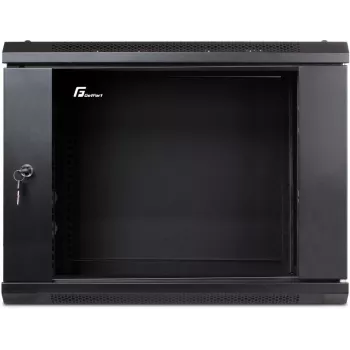 GETFORT ECO v2 19 inch 9U 600x450 Sienas stiprinājuma skapis Melns