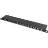 Patch Panel FTP Cat.5e 24 Port 0.5U Black GETFORT PGF-5EFTP24-B8