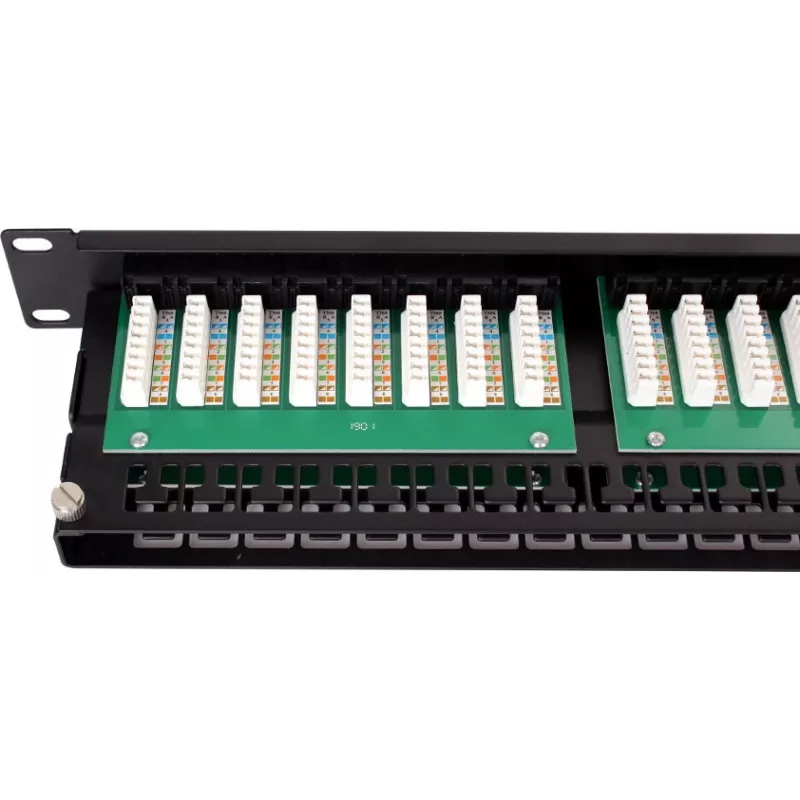 GETFORT PGF-5EUTP48-B9 Patch Panel UTP Cat.5e 48 Port 2U 19 inch Rackmount Black
