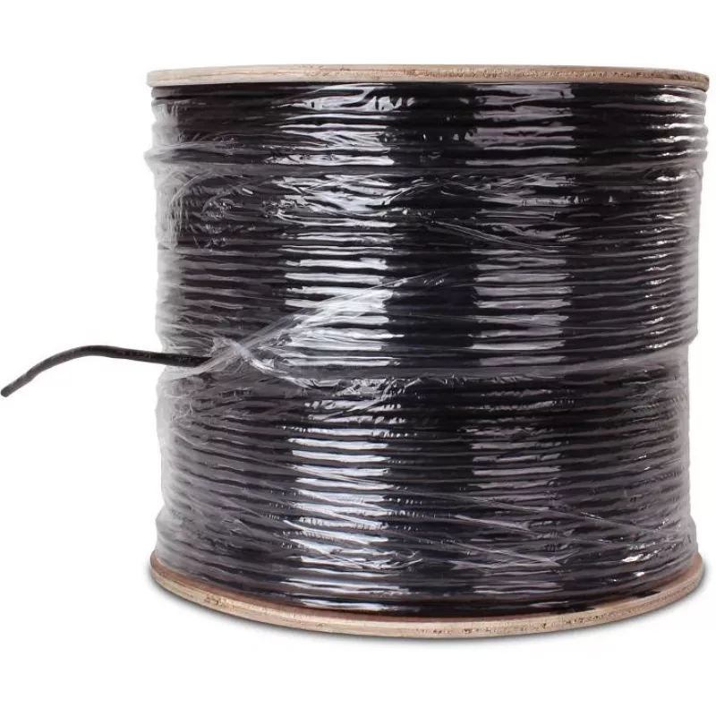 GETFORT Cat.6 U/UTP Outdoor UV-Resistant Dry Copper Patch Cable 305m Black