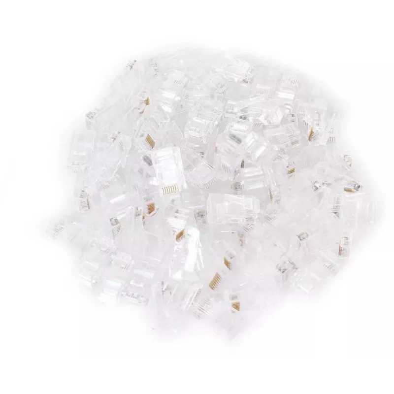 GETFORT RJ45 Cat.5e Pass-Through Connector UTP 8P8C 100-Pack