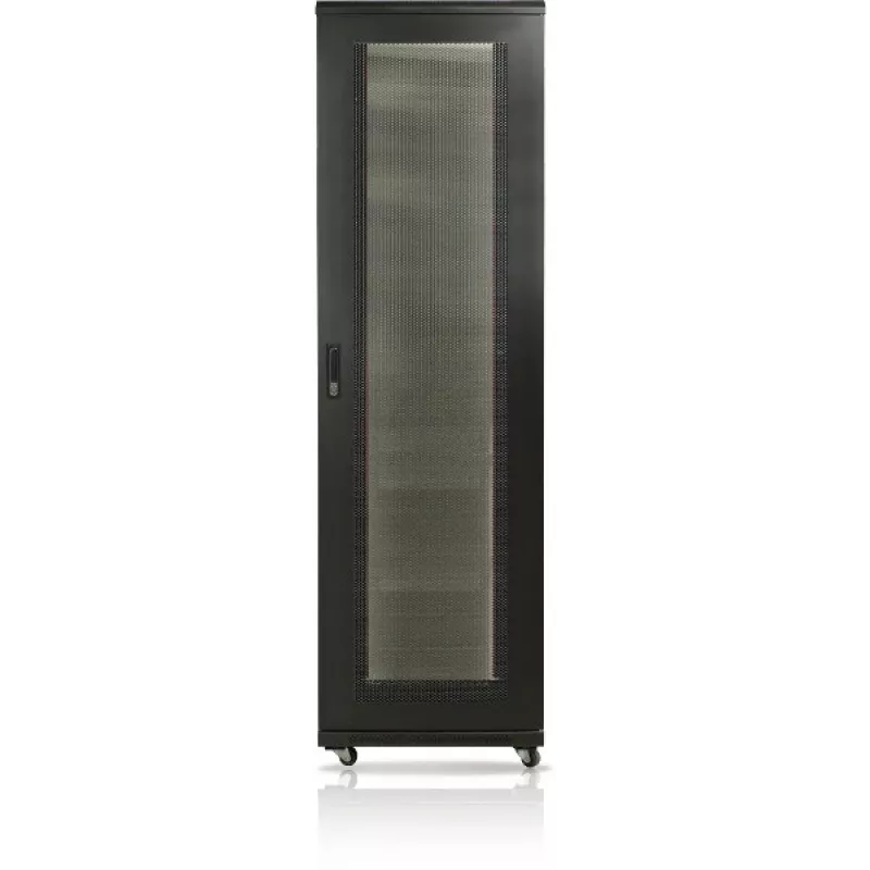 GETFORT 19 inch 42U 600x600 Grīdas statīva skapis melns
