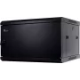 GETFORT CALI 6U 600x600 sienas stiprinājuma skapis 19 collu tērauda durvis melns