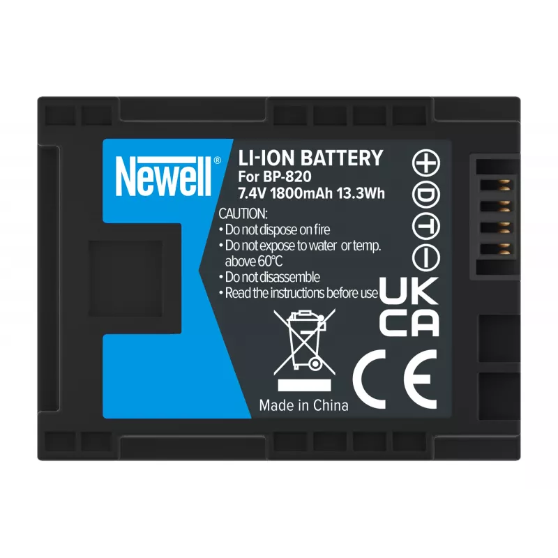 Newell Replacement Battery BP-820 Canon kamerām