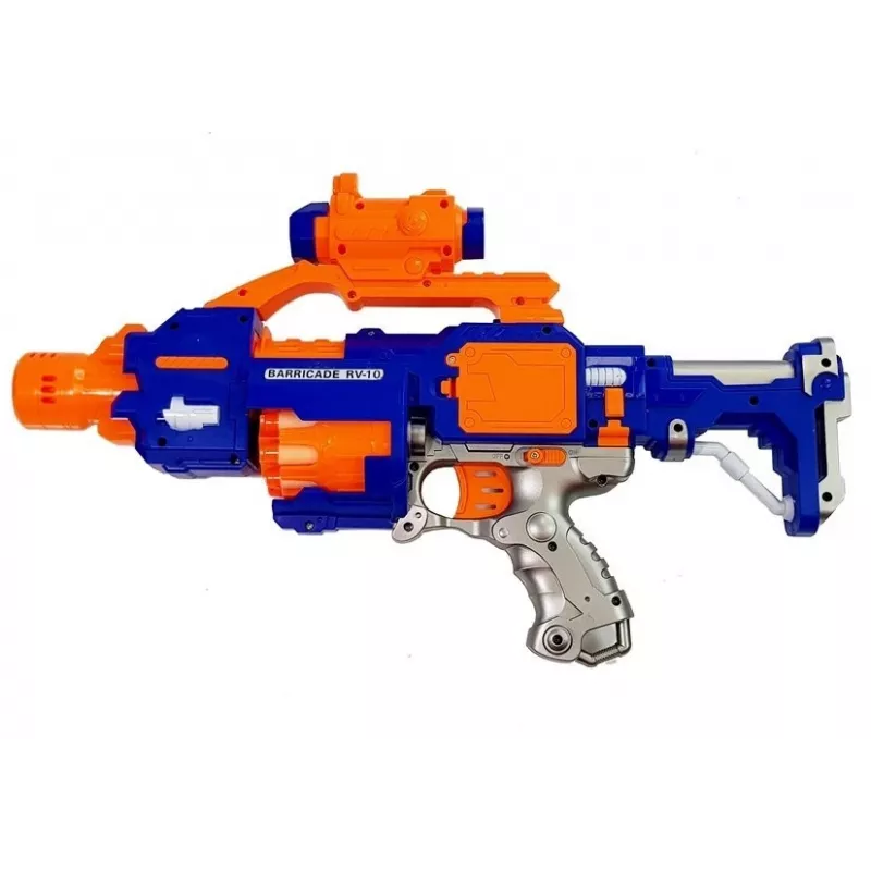 LEAN TOYS Foam Bullet Rifle with Rotary Target 45 cm