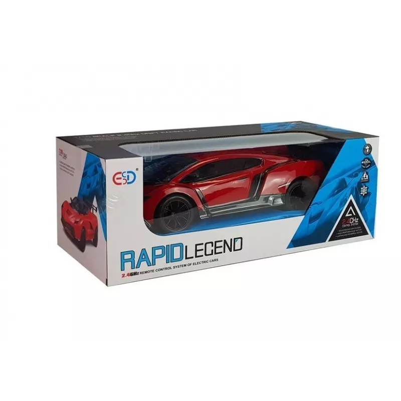 LEAN TOYS Ar vadību vadāma sporta automašīna 1:16 mērogs 2.4 GHz
