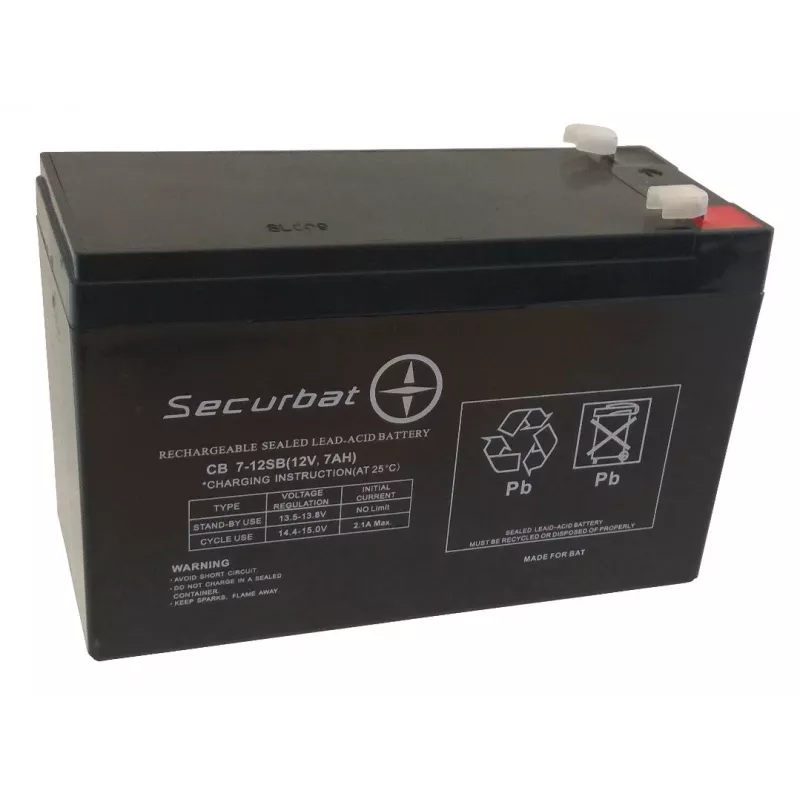 POWERBAT SECURBAT 7-12 AGM akumulators 12V 7Ah