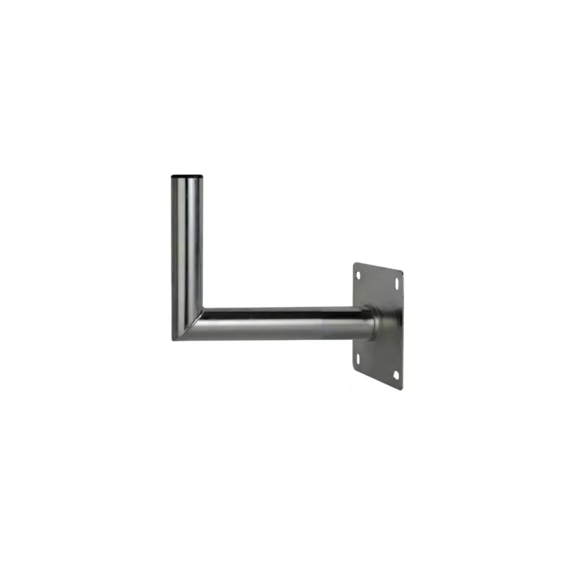 CORAB USL-48/250AL Leņķveida sienas kronšteins 48 mm stabam, 250 mm atkāpe, alumīnijs, sudrabs