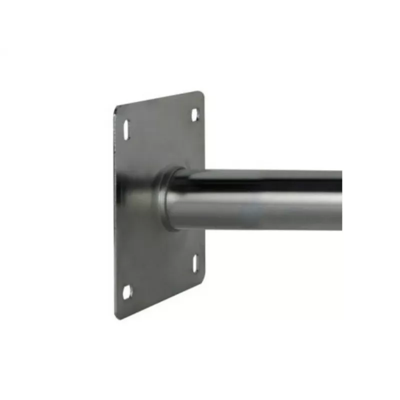 CORAB USL-48/250AL Leņķveida sienas kronšteins 48 mm stabam, 250 mm atkāpe, alumīnijs, sudrabs