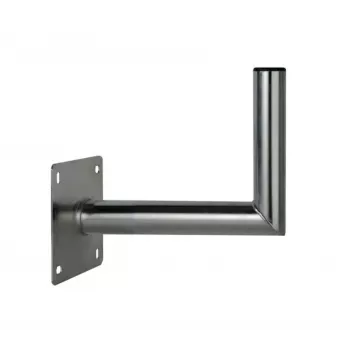 CORAB USL-48/250AL Leņķveida sienas kronšteins 48 mm stabam, 250 mm atkāpe, alumīnijs, sudrabs