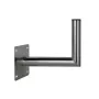 CORAB USL-48/250AL Leņķveida sienas kronšteins 48 mm stabam, 250 mm atkāpe, alumīnijs, sudrabs