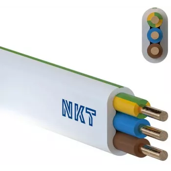 NKT instal PLUS YDYp 3x2.5 mm² Strāvas kabelis 100m Balts
