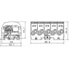 SIMET SIMBLOCK SCB 25-5X Sadales bloks Al/Cu 1x25mm² Ieeja 5x1.5-16mm² Izeja Pelēks