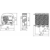 SIMET SCB 25 Al/Cu 80110 SIMBLOCK Atzaru sadales bloks, pelēks 81501002