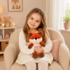 LEAN TOYS Plush Fox Plush Toy Soft Plush Toy 28 cm
