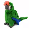 LEAN TOYS Plush Parrot Macaw Exotic Bird Mascot Cuddly Toy Green 24 cm