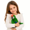 LEAN TOYS Plush Parrot Macaw Exotic Bird Mascot Cuddly Toy Green 24 cm