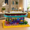 LEAN TOYS Construction Bricks Titanic Ship on a Coral Reef 3892 pcs.