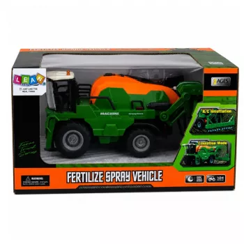 LEAN TOYS Lauksaimniecības kombains ar smidzinātāju, izsmidzināšanas funkcija, gaismas, skaņas, 1:24