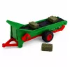 LEAN TOYS Remote Controlled Agricultural Tractor with Conveyor Belt RC Bale Lights 1:24