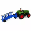 LEAN TOYS RC Traktors ar Arklu un Zemnieku Tālvadības Gaismas Zaļš 1:24
