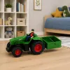 LEAN TOYS Ar tālvadību vadāms lauksaimniecības traktors ar kravas piekabi Farmer 1:24