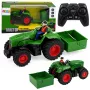 LEAN TOYS Ar tālvadību vadāms lauksaimniecības traktors ar kravas piekabi Farmer 1:24