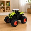 LEAN TOYS Tall Remote Controlled RC Farm Tractor Green Lights Sounds 1:16