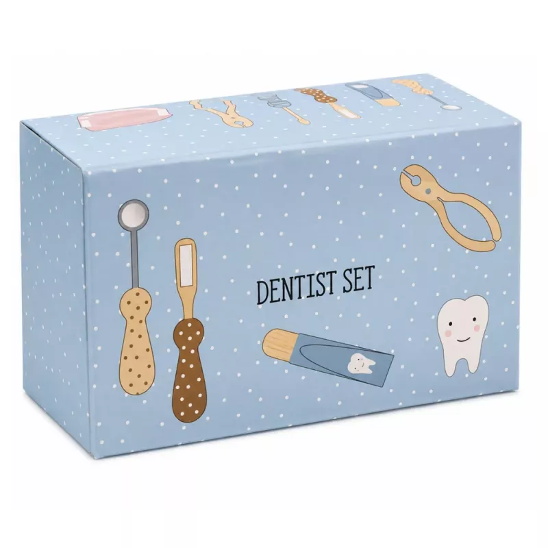 LEAN TOYS Wooden Dental Kit Tools Little Dentist