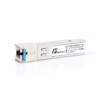 GETFORT GF-SM-WDM31-S1 SFP modulis 1.25Gbps 3km SC/UPC SM BiDi WDM TX1310/RX1550