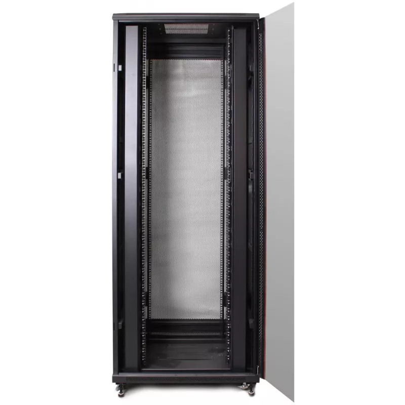GETFORT 19 inch 42U 800x1000 Grīdas statīva skapis Melns