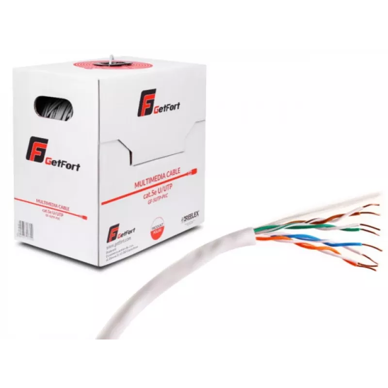GETFORT Premium Cat.5e U/UTP PVC Network Cable 500m Grey
