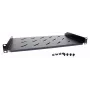 Getfort Universal 19-inch 1U 270mm Black Rack Shelf