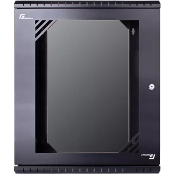 GETFORT ECO v3 19 collu 12U 520x450 sienas stiprinājuma skapis Melns