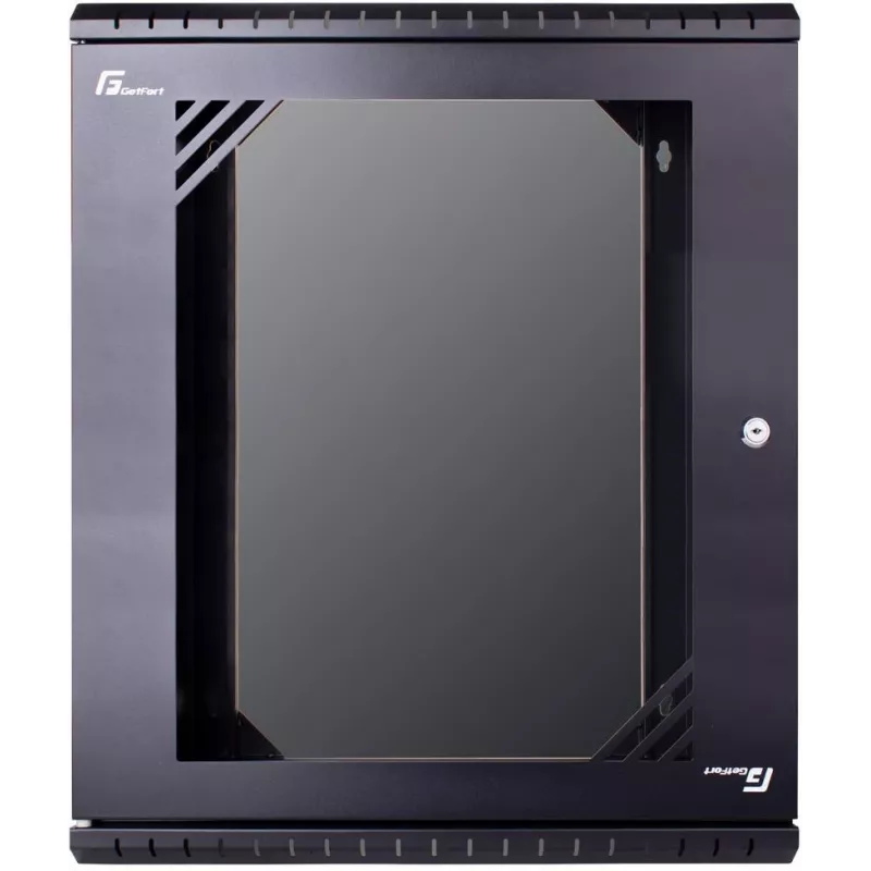 GETFORT ECO v3 19 collu 12U 520x450 sienas stiprinājuma skapis Melns