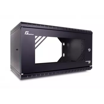GETFORT ECO v3 19 inch 4U 520x340 sienas stiprinājuma skapis, melns