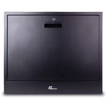 Getfort 2U sienas stiprinājuma CCTV statīvs 580x540x130mm Melns