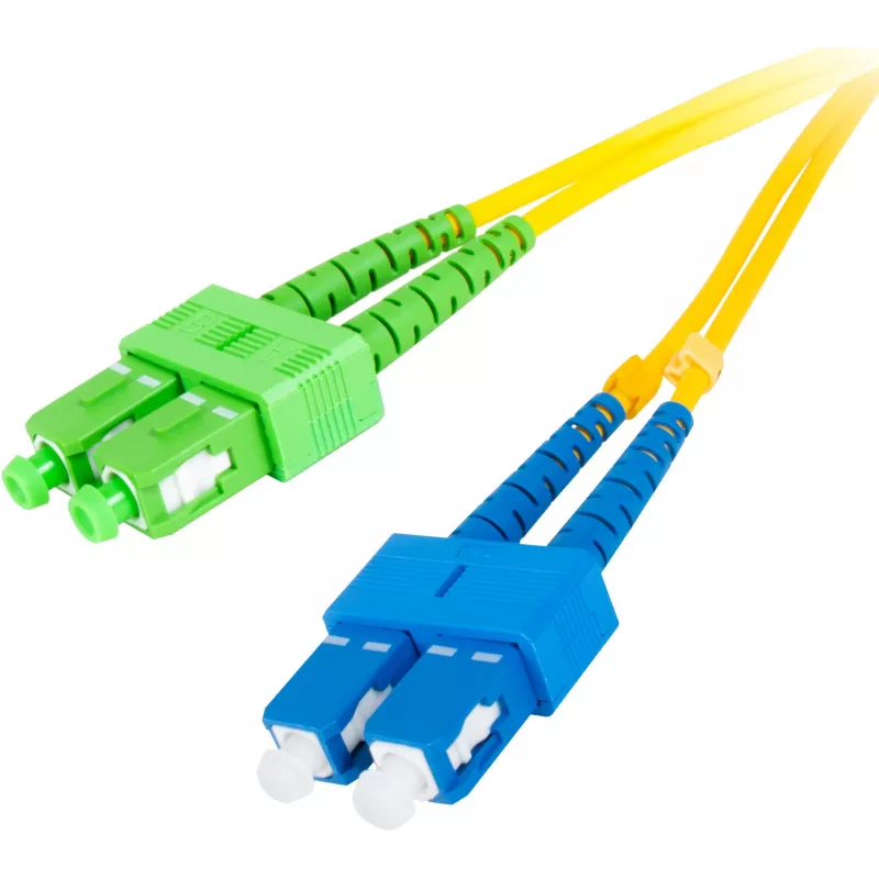 GETFORT Fiber Optic Patch Cord Single-Mode SC/UPC to SC/APC Duplex 5m LSZH