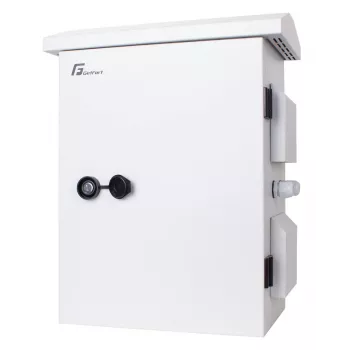 Getfort Hermētiskais pie staba montējamais korpuss 300x200x400 mm IP65 ABS Gaiši Pelēks