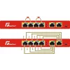 GETFORT GF-106-4PG-S-65 5-Portu Gigabit PoE+ Slēdzis (4 PoE+ Porti, 65W, 1 SFP) Darbvirsmas/Sienas montāžai