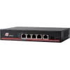 GETFORT GF-106-4PG-S-65 5-Portu Gigabit PoE+ Slēdzis (4 PoE+ Porti, 65W, 1 SFP) Darbvirsmas/Sienas montāžai