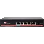GETFORT GF-106-4PG-S-65 5-Portu Gigabit PoE+ Slēdzis (4 PoE+ Porti, 65W, 1 SFP) Darbvirsmas/Sienas montāžai