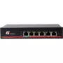 GETFORT GF-106-4PG-65 6-Port Gigabit PoE Switch (4 PoE+ Porti, 65W, Nenadzīts, Galda, Metāls)