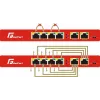 GETFORT GF-106-4PG-65 6-Port Gigabit PoE Switch (4 PoE+ Porti, 65W, Nenadzīts, Galda, Metāls)