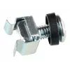 GETFORT Rack Mounting Kit 100 Pieces - M6 Screws, Cage Nuts, Washers - Black